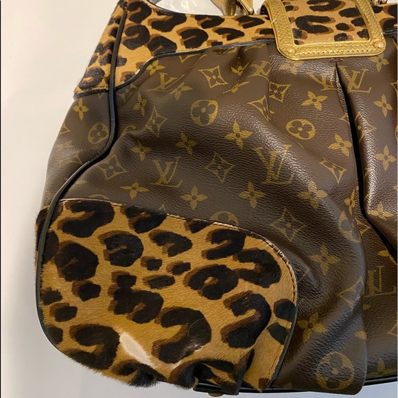 Limited Edition Vintage Louis Vuitton Polly Monogram Leopard Hobo Bag - Picture 9 of 16